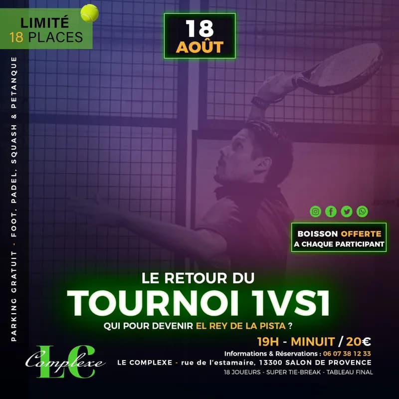 Tournoi Loisir de Padel à Salon-de-Provence
